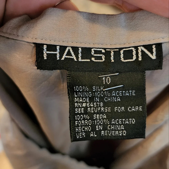 Halston 100% silk trousers - Picture 3 of 14